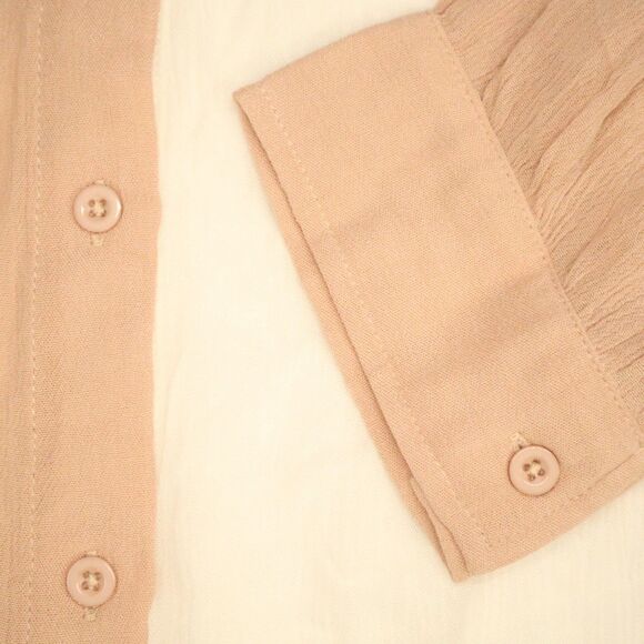 Jess Lea Colorblock Button down Blouse Size 2X Lightweight NEW - Picture 4 of 11